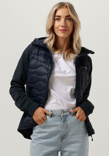 PEAK PERFORMANCE Jack M HELIUM DOWN HYBRID HOOD Bleu foncé - large