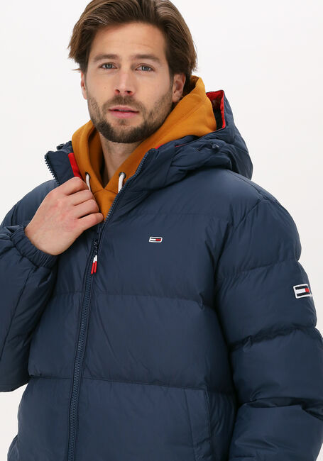 Donkerblauwe TOMMY JEANS Gewatteerde jas TJM ESSENTIAL DOWN JACKET - large
