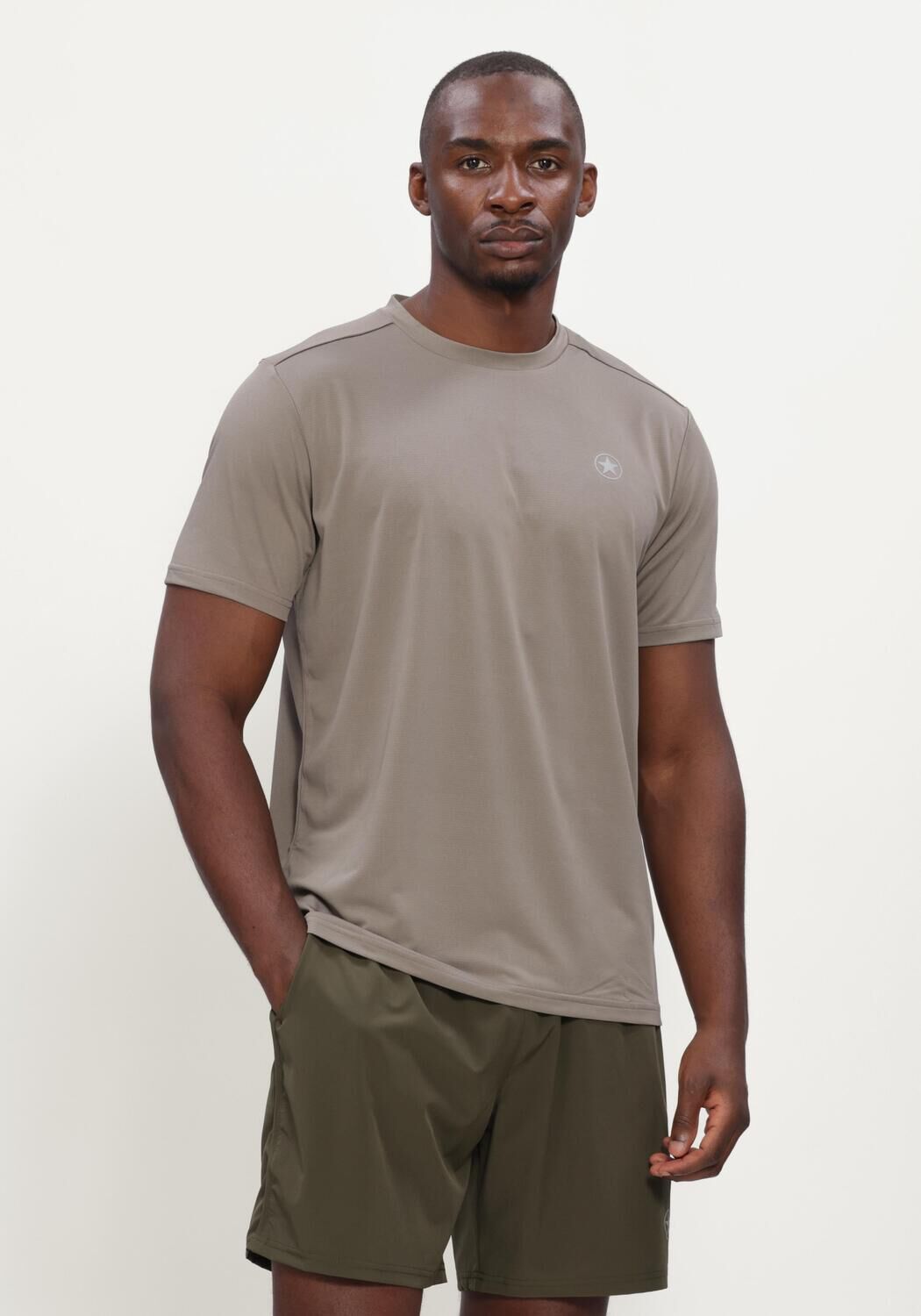 AIRFORCE EASTON SPORT T-SHIRT Polos & T-Shirts en beige - large