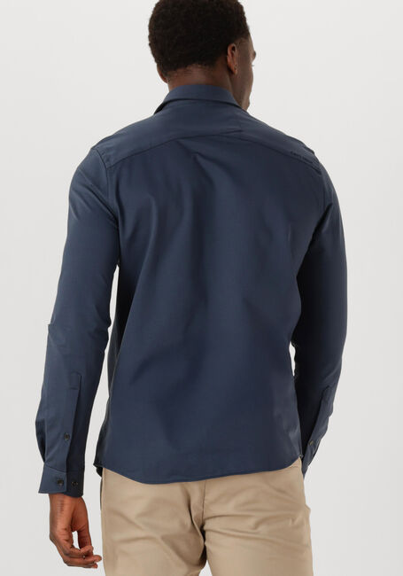 Donkerblauwe CAST IRON Klassiek overhemd CF TECH TWILL JERSEY - large