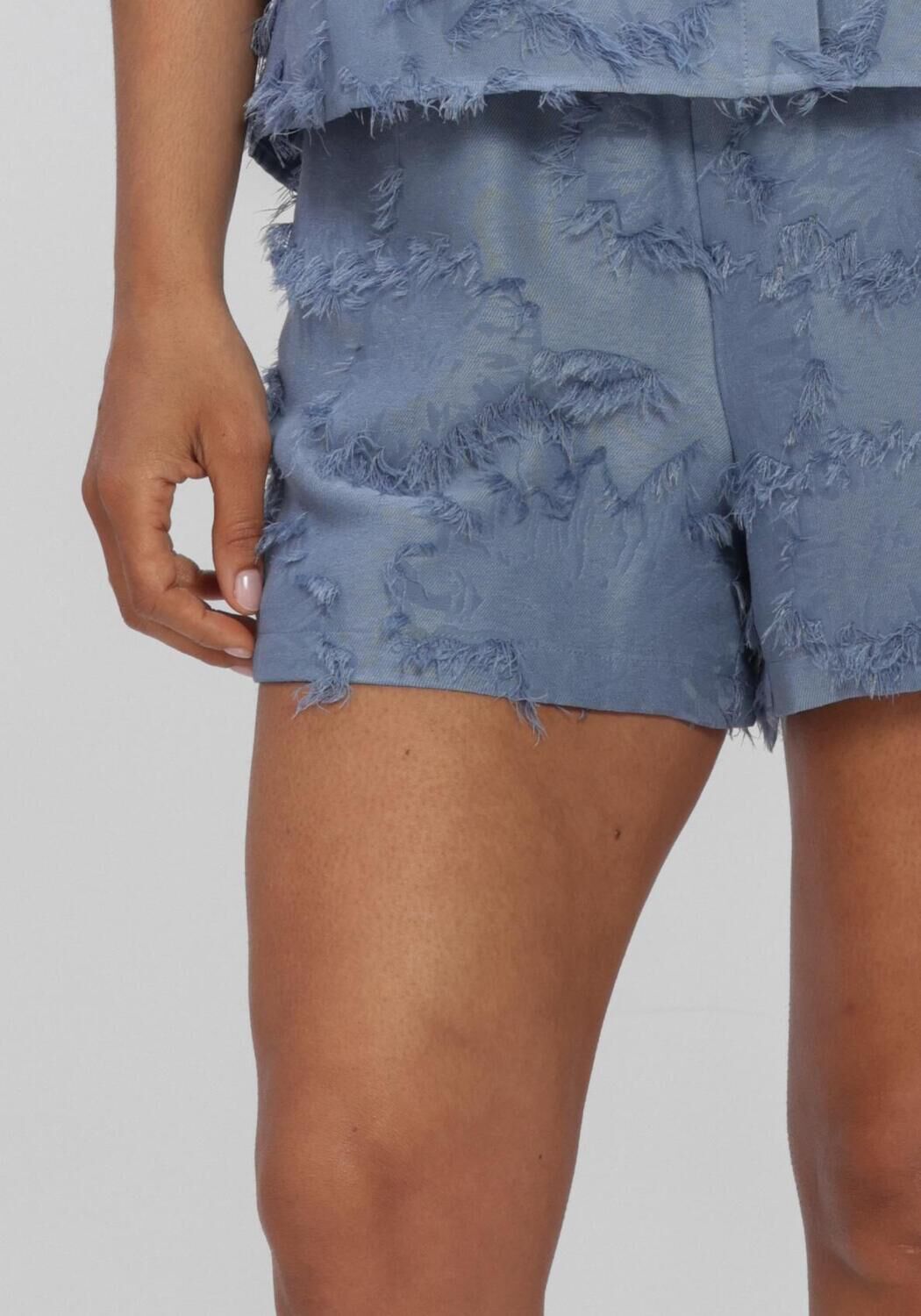 Blauwe STUDIO AMAYA Broeken/jumpsuits SOFIA SHORT - large