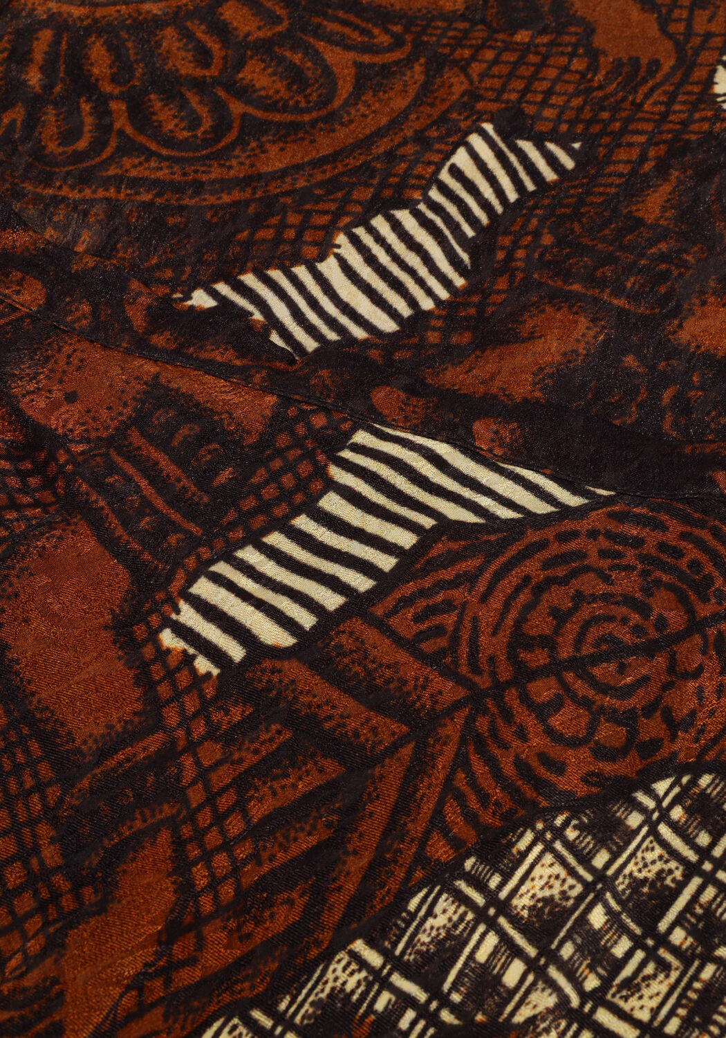 MES DEMOISELLES Jupe maxi ANCHOR en marron - large