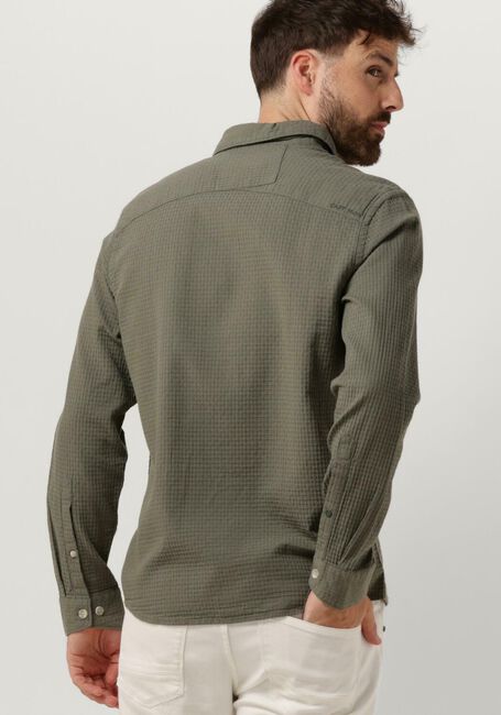 CAST IRON Chemise décontracté LONG SLEEVE SHIRT SQUARE STRUCTURE REGULAR FIT en vert - large