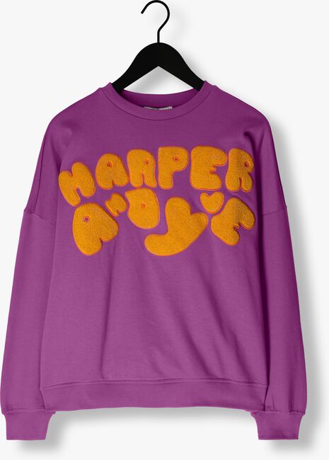 Paarse HARPER & YVE Sweater LOGO-SW - large