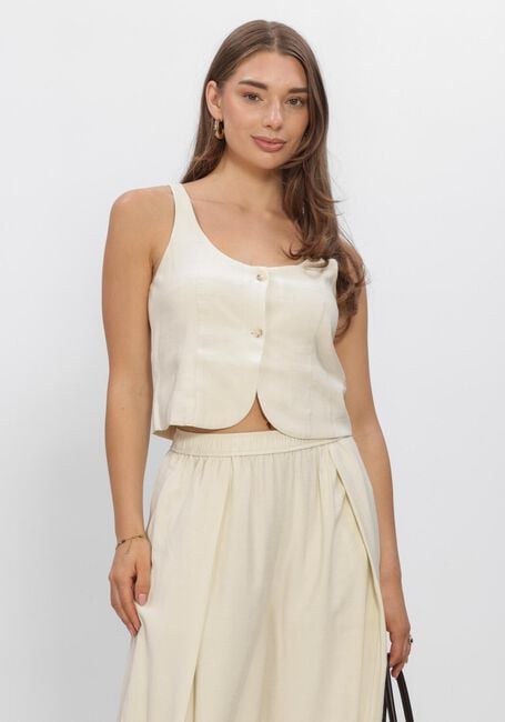 EDITED Gilet SIMONE TOP en beige - large