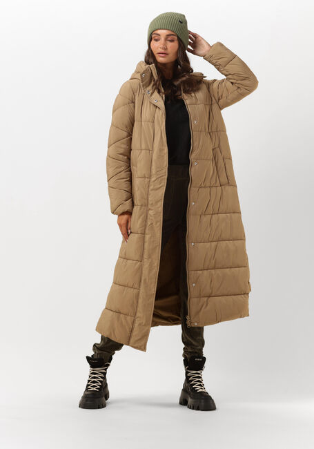Bruine Y.A.S. Gewatteerde jas YASLIRA LONG PADDED COAT - large
