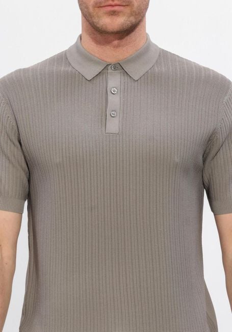 Taupe GENTILUOMO Polo POLO 3 BUTTONS SS - large