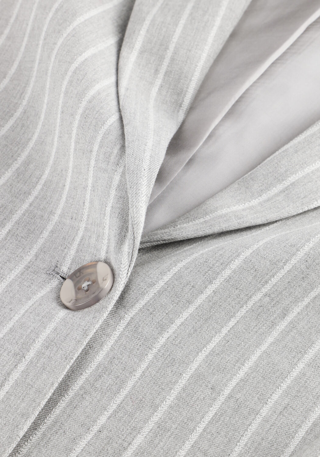 ALIX THE LABEL Blazer LADIES WOVEN PINSTRIPE CROPPED BLAZER en gris - large