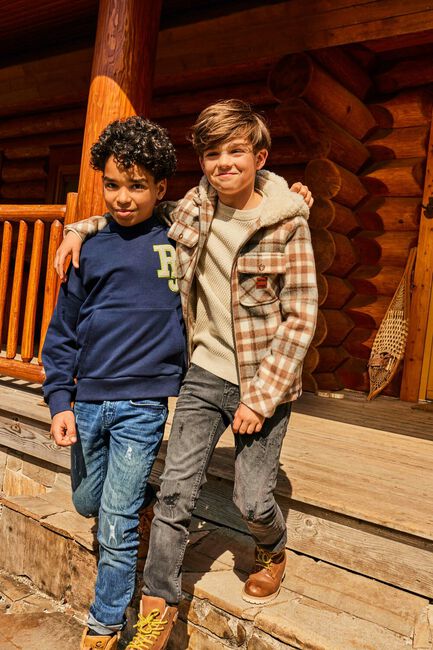 RETOUR Surchemise FONZO en beige - large