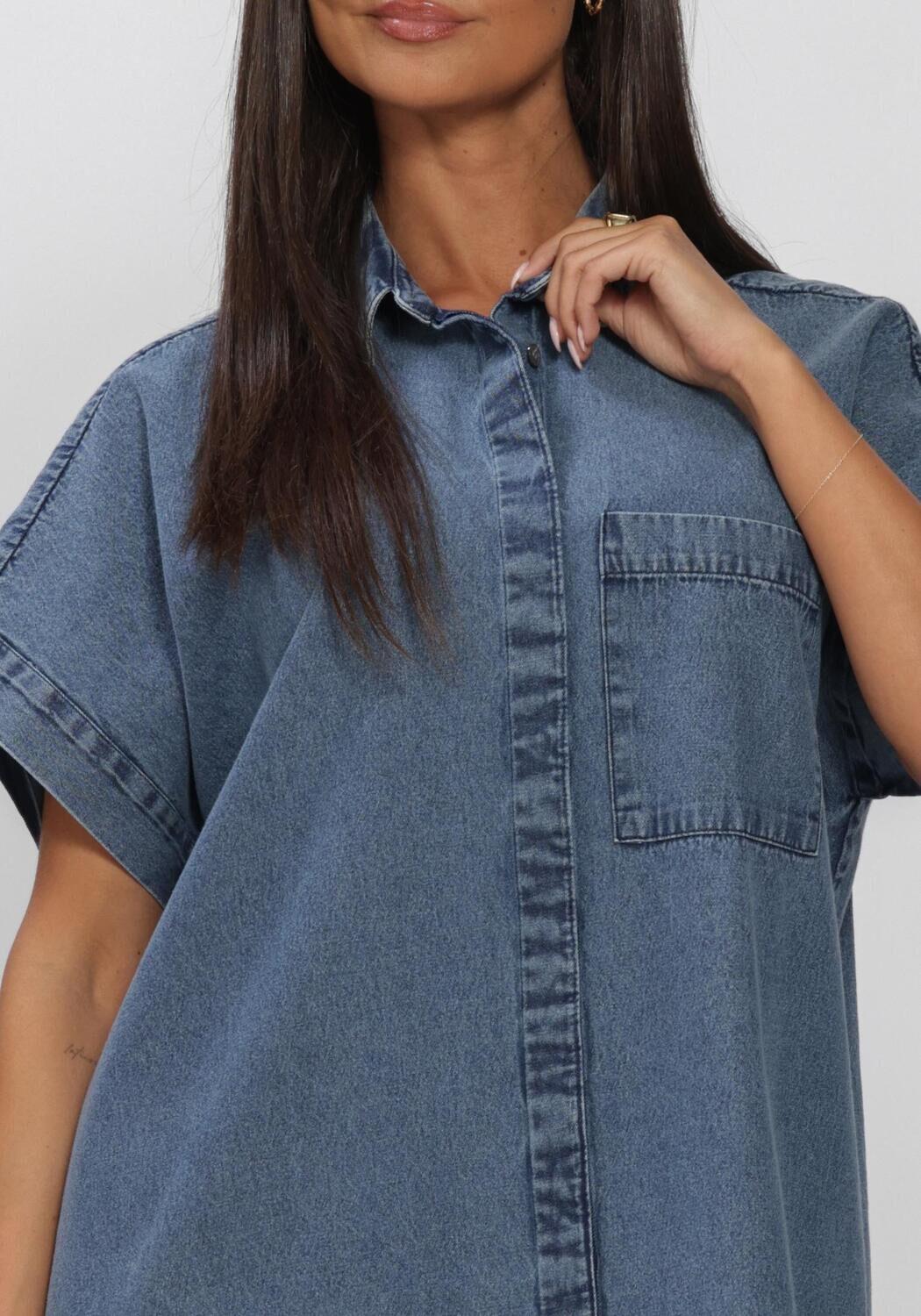 BY-BAR Mini robe HELLA DENIM DRESS en bleu - large