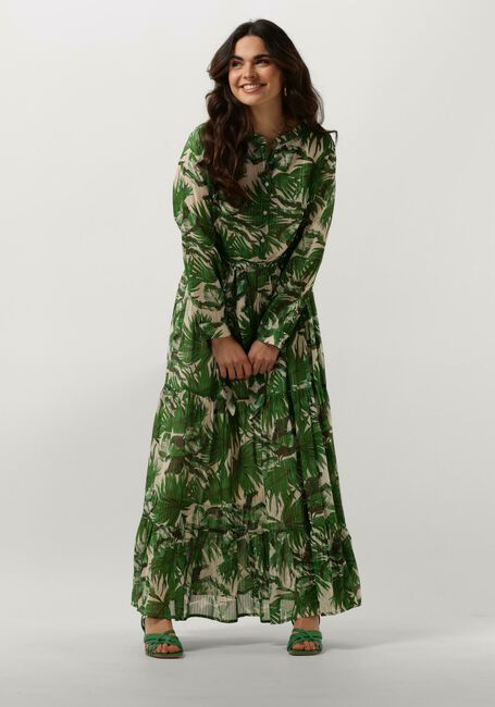 LOLLYS LAUNDRY Robe maxi NEELL MAXI DRESS LS en vert - large
