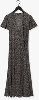 Zwarte COLOURFUL REBEL Maxi jurk AVA SMALL LEOPARD MAXI WRAP DRESS