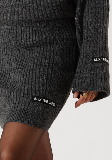 ALIX THE LABEL Mini-jupe LADIES KNITTED ALIX CABLE SKIRT en gris - large