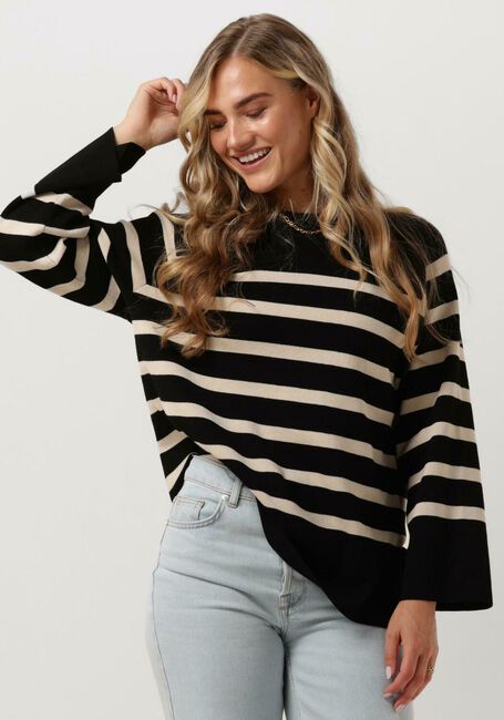 OBJECT Pull OBJESTER LS KNIT TOP en noir - large