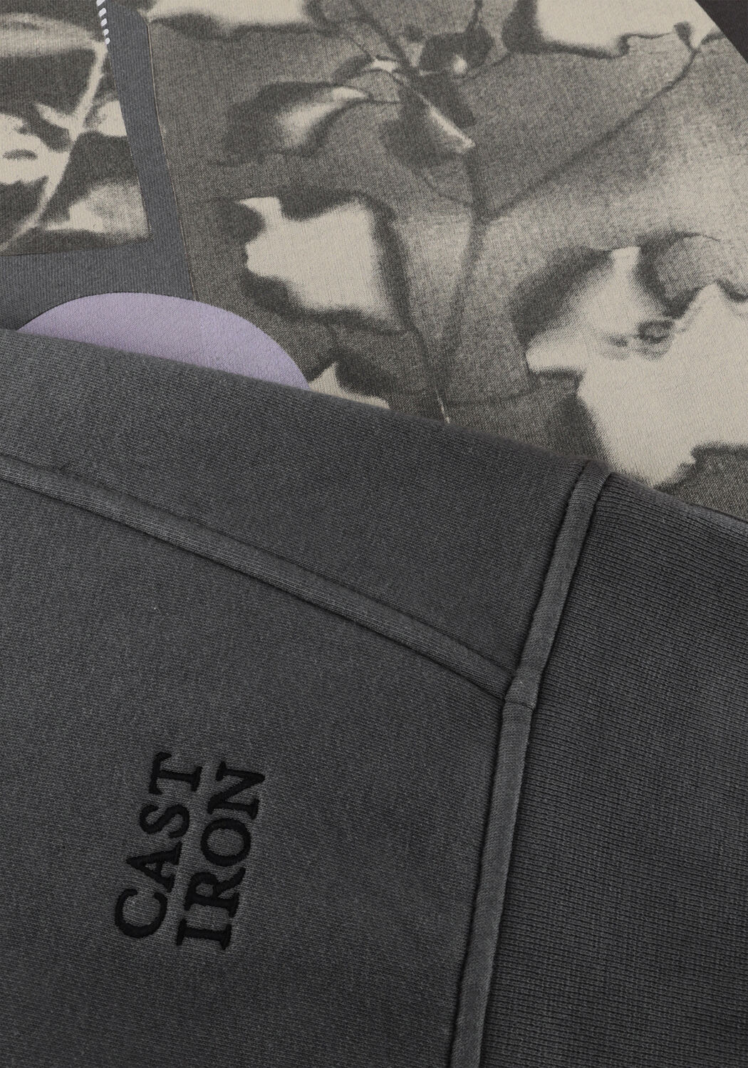 CAST IRON Chandail RELAXED FIT GRAPHIC Gris fonc&eacute; - large