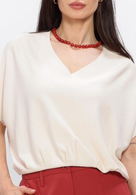 SUMMUM V-NECK SWEATER VISCOSE BLEND KNIT Pulls & Gilets Blanc - large