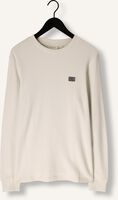 Beige CALVIN KLEIN Trui WOVEN LABEL WAFFLE LS TEE Beige CALVIN KLEIN Trui WOVEN LABEL WAFFLE LS TEE - medium
