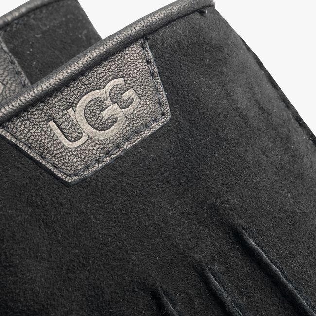 Zwarte UGG Handschoenen CASUAL GLOVE WITH LEATHER LOGO - large