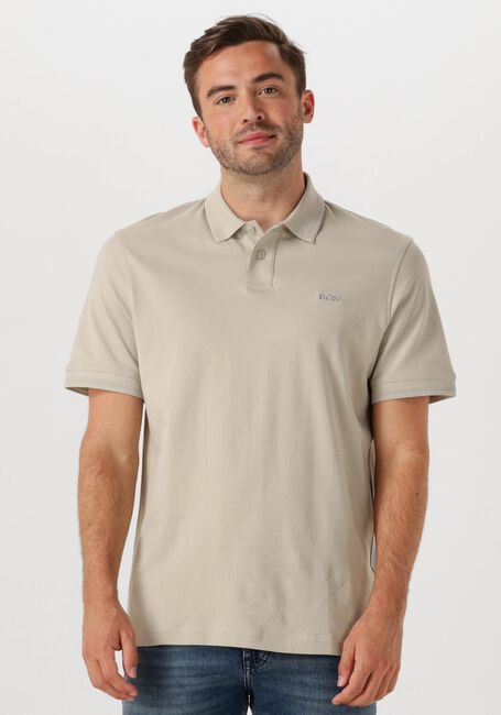 Beige BOSS ORANGE Polo PE_INTERLOCK - large