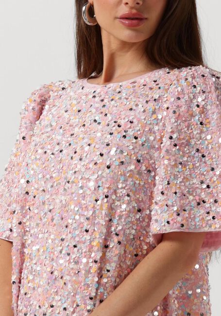 Lichtroze Y.A.S. Mini jurk YASPRIMA SS DRESS - large