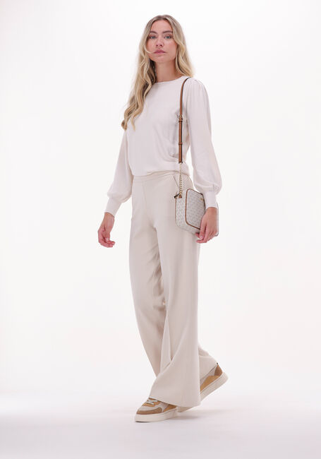 Witte SUMMUM Wijde broek TROUSERS BOOT CUT PUNTO MILANO - large