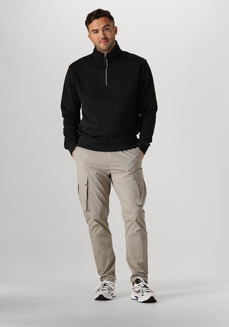PURE PATH Pull LOOSE FIT SWEATERS HALFZIP319 en noir - large