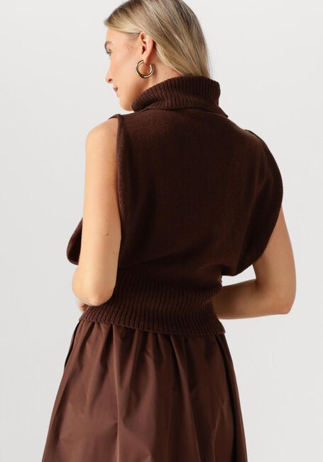 Bruine ROUGE EDIT Trui ROUCLEO ROLL NECK KNIT WEST - large