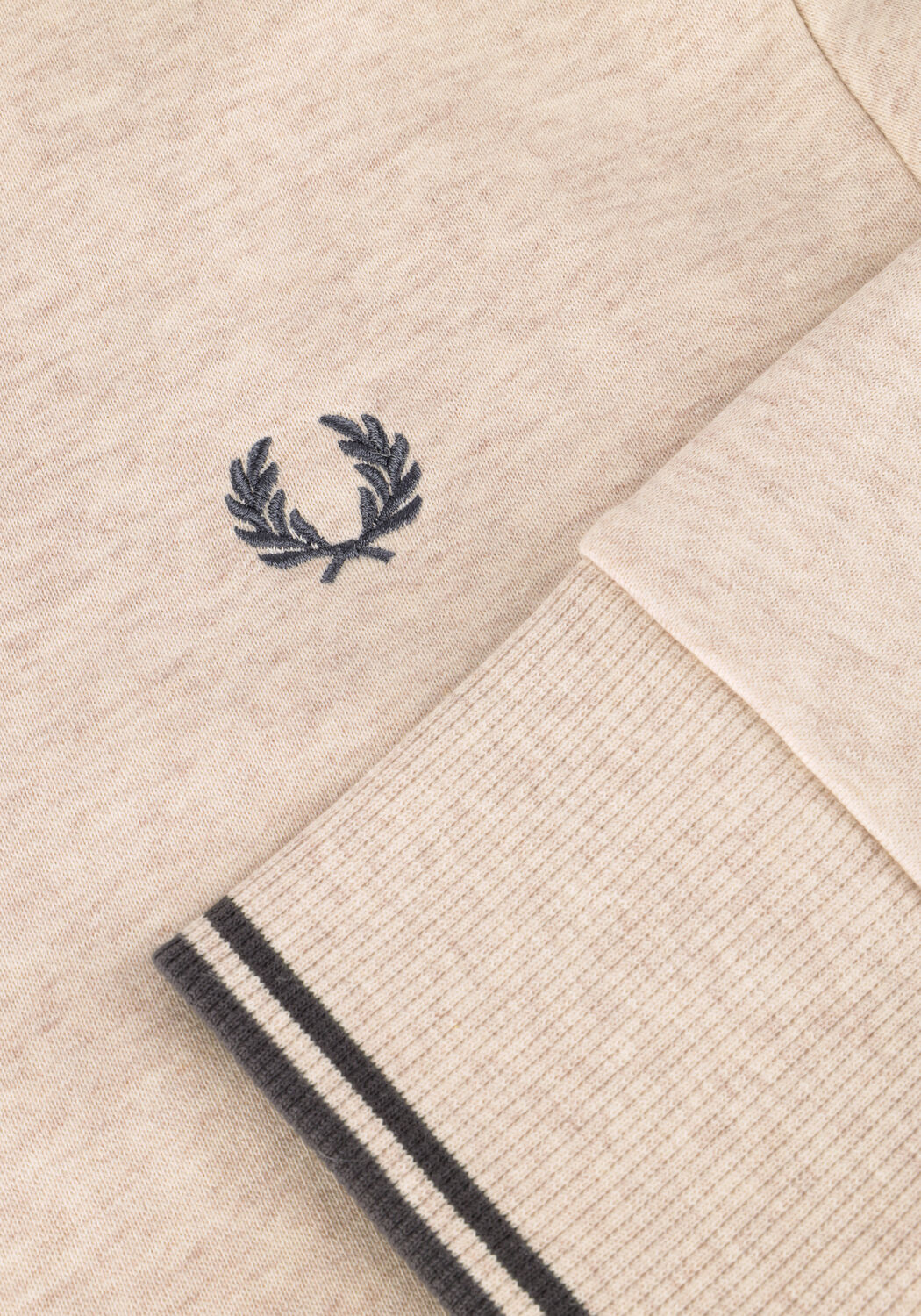 FRED PERRY TIPPED HOODED SWEATSHIRT Pulls & Gilets Blanc - large