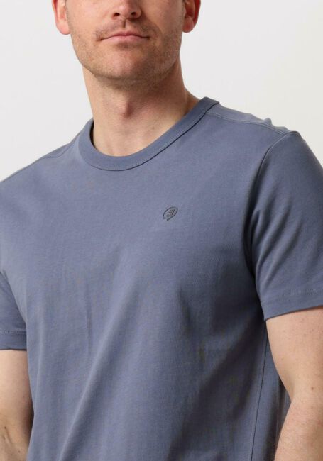 CAST IRON T-shirt R-NECK REGULAR FIT HEAVY COTTON en bleu - large