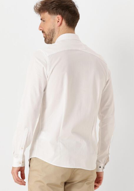 CAST IRON Chemise décontracté LONG SLEEVE SHIRT TWILL JERSEY 2 TONE en blanc - large