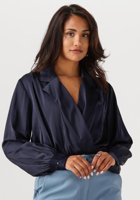 Donkerblauwe ANOTHER LABEL  DANAI TOP L/S - large
