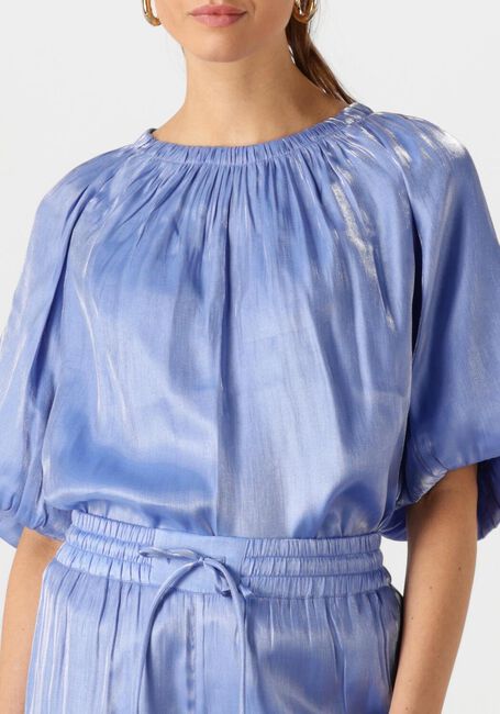 Lichtblauwe DANTE6 Top SIMO SHIMMER BACK DETAIL TOP - large