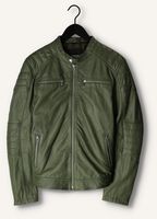 GOOSECRAFT Veste en cuir GC JACKET965 en vert GOOSECRAFT Veste en cuir GC JACKET965 en vert - medium