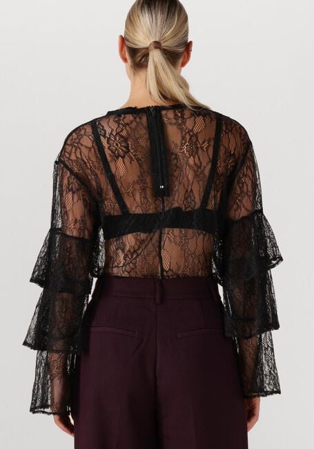 ALIX THE LABEL RUFFLE LACE TOP Blouses en noir - large