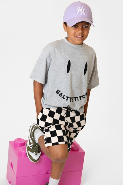 Salty Stitch T-shirt SALTY SMILEY TEE en gris - large