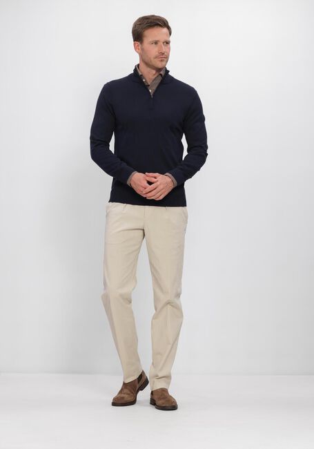 Donkerblauwe PROFUOMO Trui EXTRAFINE MERINO - large
