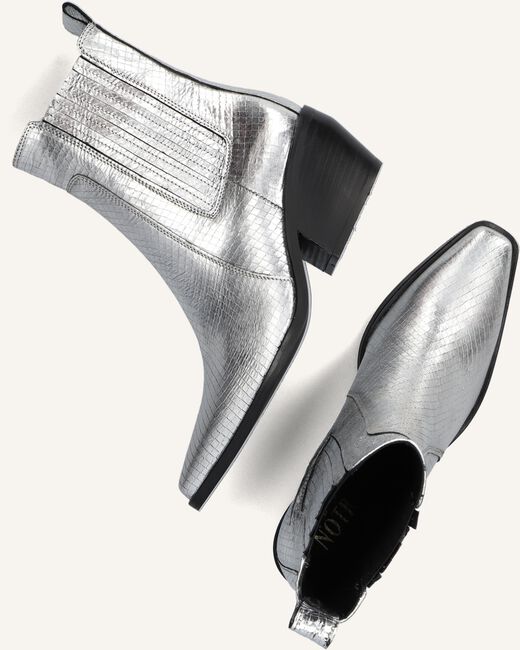 Zilveren NOTRE-V Enkellaarsjes AQ312 Zilveren NOTRE-V Enkellaarsjes AQ312 - large