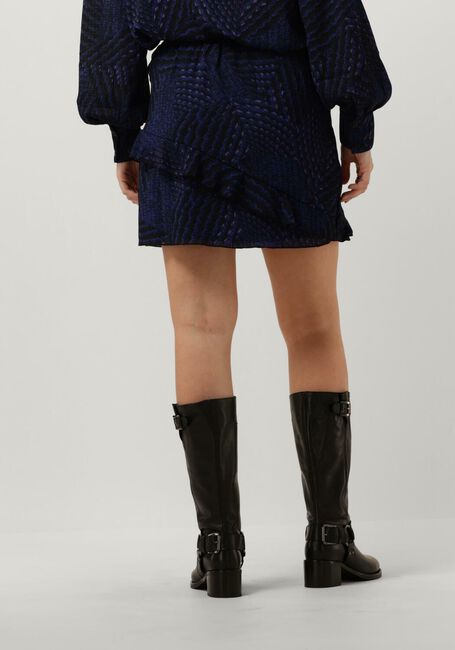 ALIX THE LABEL Mini-jupe GRAPHIC RAFFLE SKIRT Bleu foncé - large