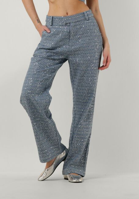 Blauwe STUDIO AMAYA Wijde broek ANNA - large