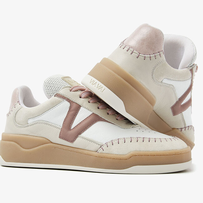 VIA VAI Baskets basses SAM OLIVIA en rose - large