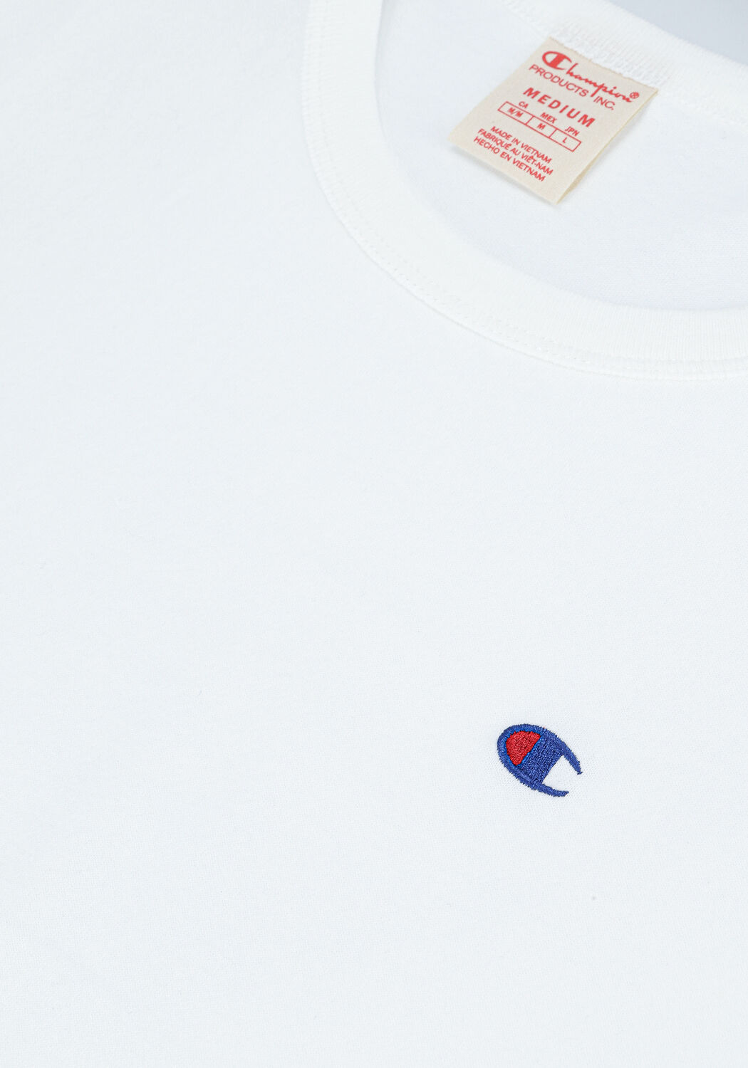 CHAMPION T-shirt SMALL C LOGO T-SHIRT en blanc - large