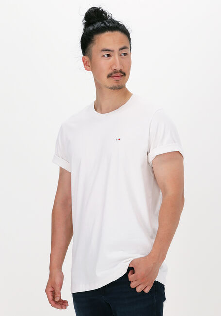 TOMMY JEANS T-shirt TJM CLASSIC JERSEY C NECK en blanc - large