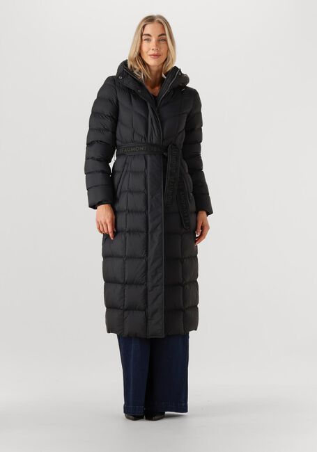 Zwarte BEAUMONT Gewatteerde jas VALENTINA LONG COAT - large