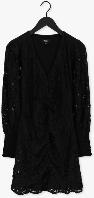 ALIX THE LABEL Mini robe LADIES KNITTED STRETCH LACE DRESS en noir - large