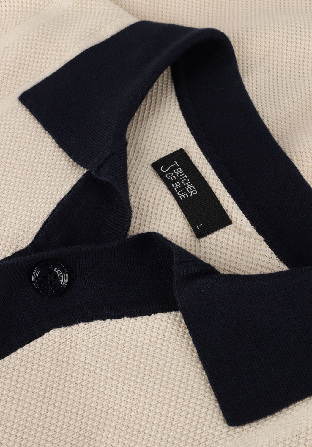 BUTCHER OF BLUE Polo RIPLEY KNIT CT SHIRT en beige - large
