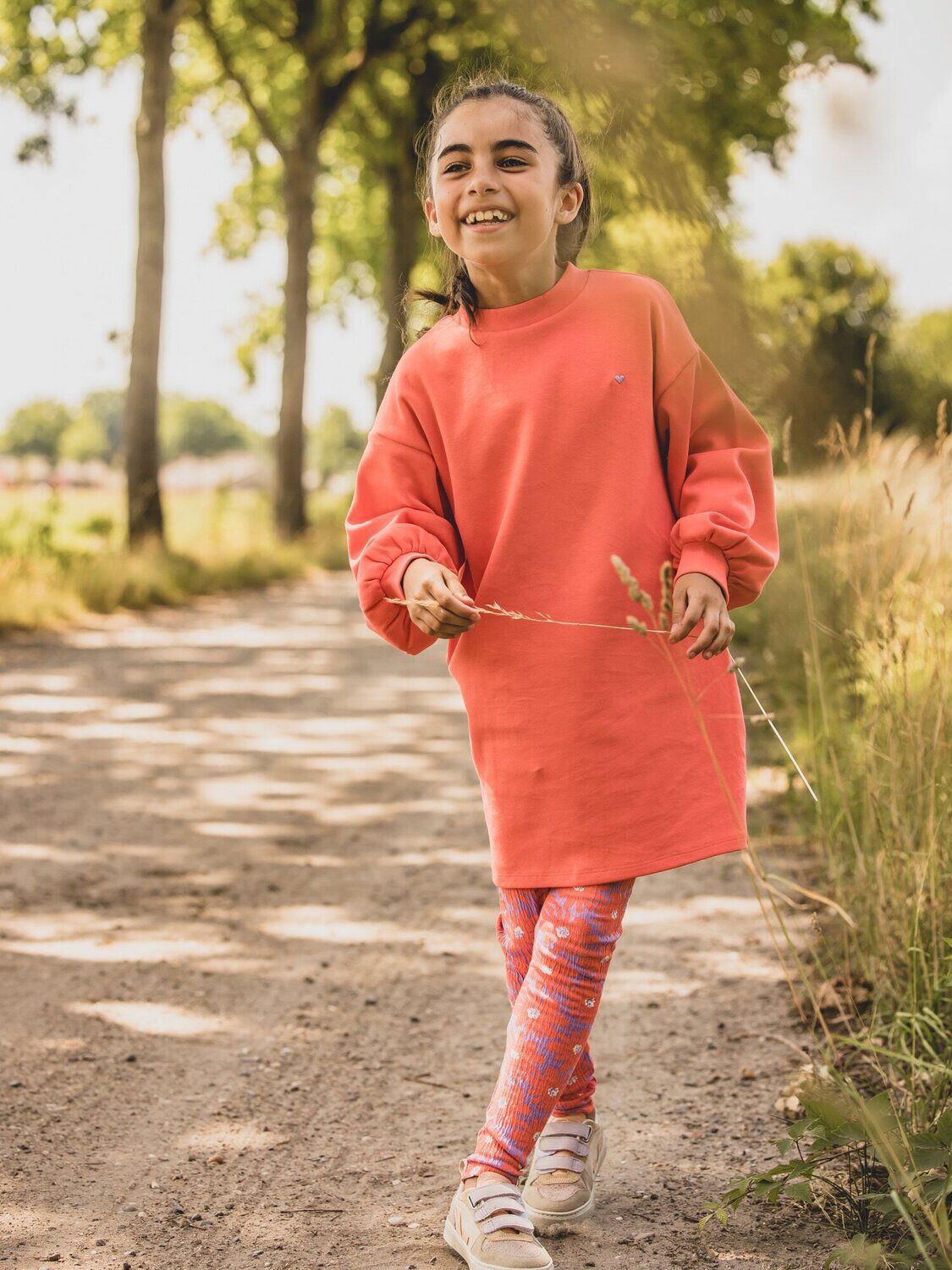 LOOXS Little Mini robe 2601-7808-226 en orange - large