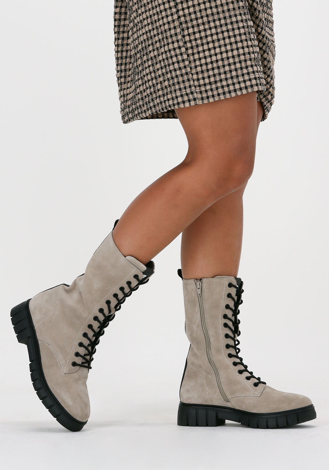 MARUTI Bottines &agrave; lacets TIMO en beige - large