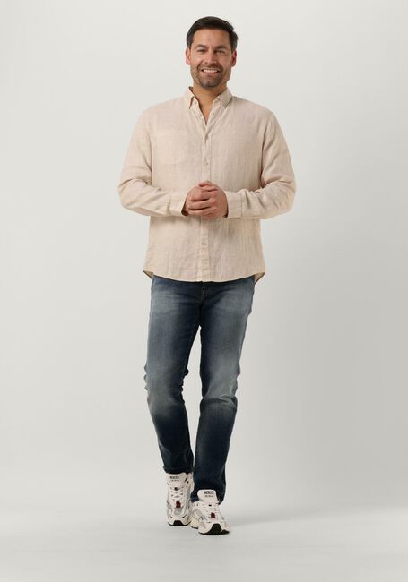 BUTCHER OF BLUE Chemise décontracté ROBBINS LINEN CLEAN SHIRT en beige - large