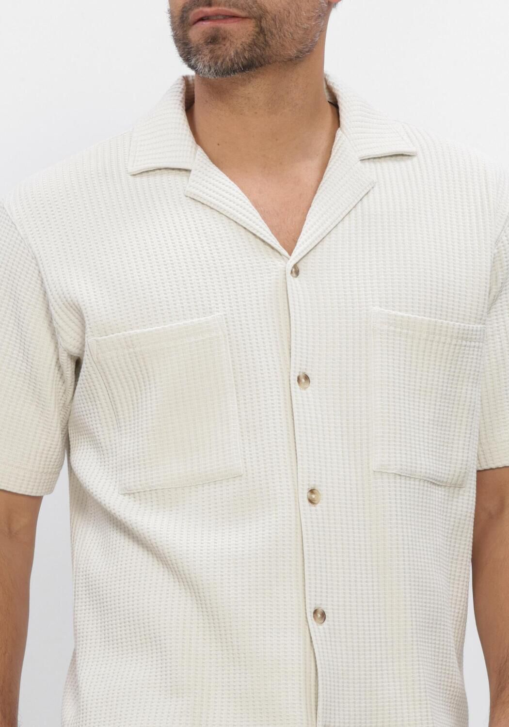 Beige DSTREZZED Casual overhemd SHERILL SHORTSLEEVE - large