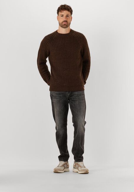 Bruine ANERKJENDT Trui AKSUNE STRUCTURE KNIT - large
